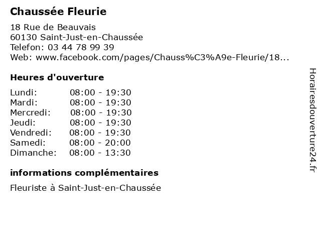 Chaussee fleurie st just en chaussee 2025